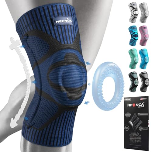 NEENCA Knee Brace with Side Stabilizers & Patella Gel Pads, Adjus...