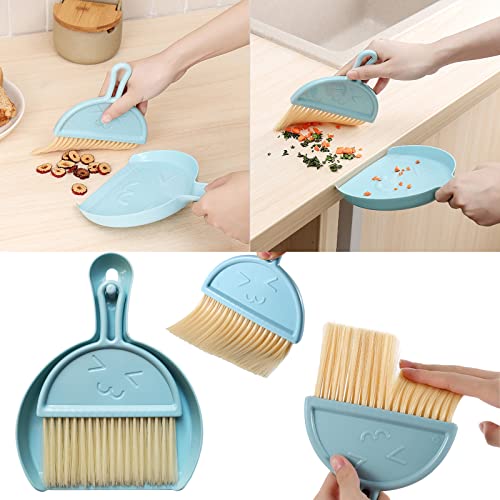 Besen und KehrschaufelPinzette, Reinigungsbürsten, Rillenspaltreinigung, WerkzeugSet, 4 Stück, Küchenreinigungsbürsten, MiniSet, Mehrzweckkleines Set für Zuhause, Tür, Fenster, Schienen, Tische, – Bild 4