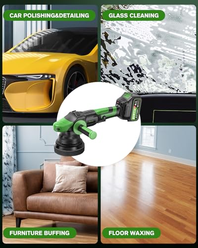 Ginour GIN21V900W 21V Cordless Buffer Polisher,15Mm Random Orbital Car Polisher,5 Inch Brushless Da Polisher Kit thumb #6