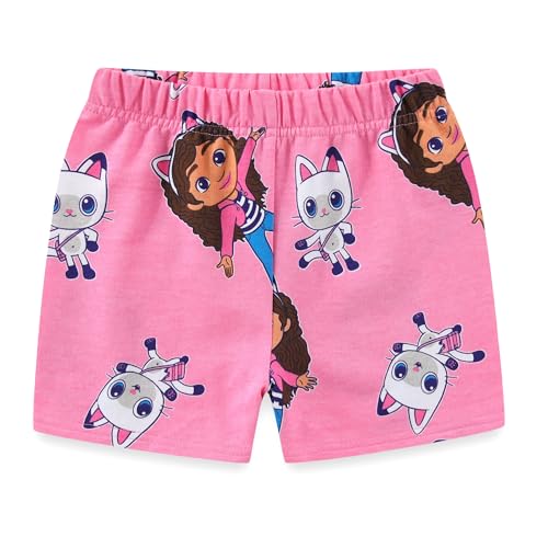 Image of DREAMWORKS GABBY'S DOLLHOUSE Girls Short Sleeve T-Shirt and French Terry Shorts Set for Toddler and Big Kids