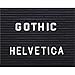 Letters, Numbers, and Symbols, 1In, Gothic