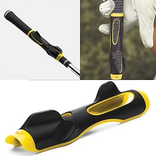 LASIEYO Golf Grip Trainer, Golf Posture Correction Aid Attachment, Golf Swing Trainer Grip Practice Aid for Improving Hand Positioning