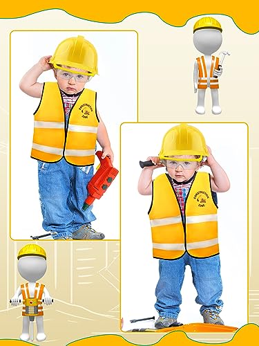 Disfraz de trabajador de construcción para niños 12 piezas miniatura 7