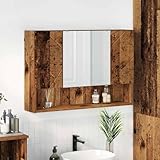 Couleur: Bois ancien Générique Armoire Miroir de Salle de Bain Bois Ancien 80 x 17 x 55 cm,Meubles,Armoires & Meubles de Rangement,Meubles-lavabos,Meubles-lavabos de Salle de Bains,Marron,16.79 KG,883362