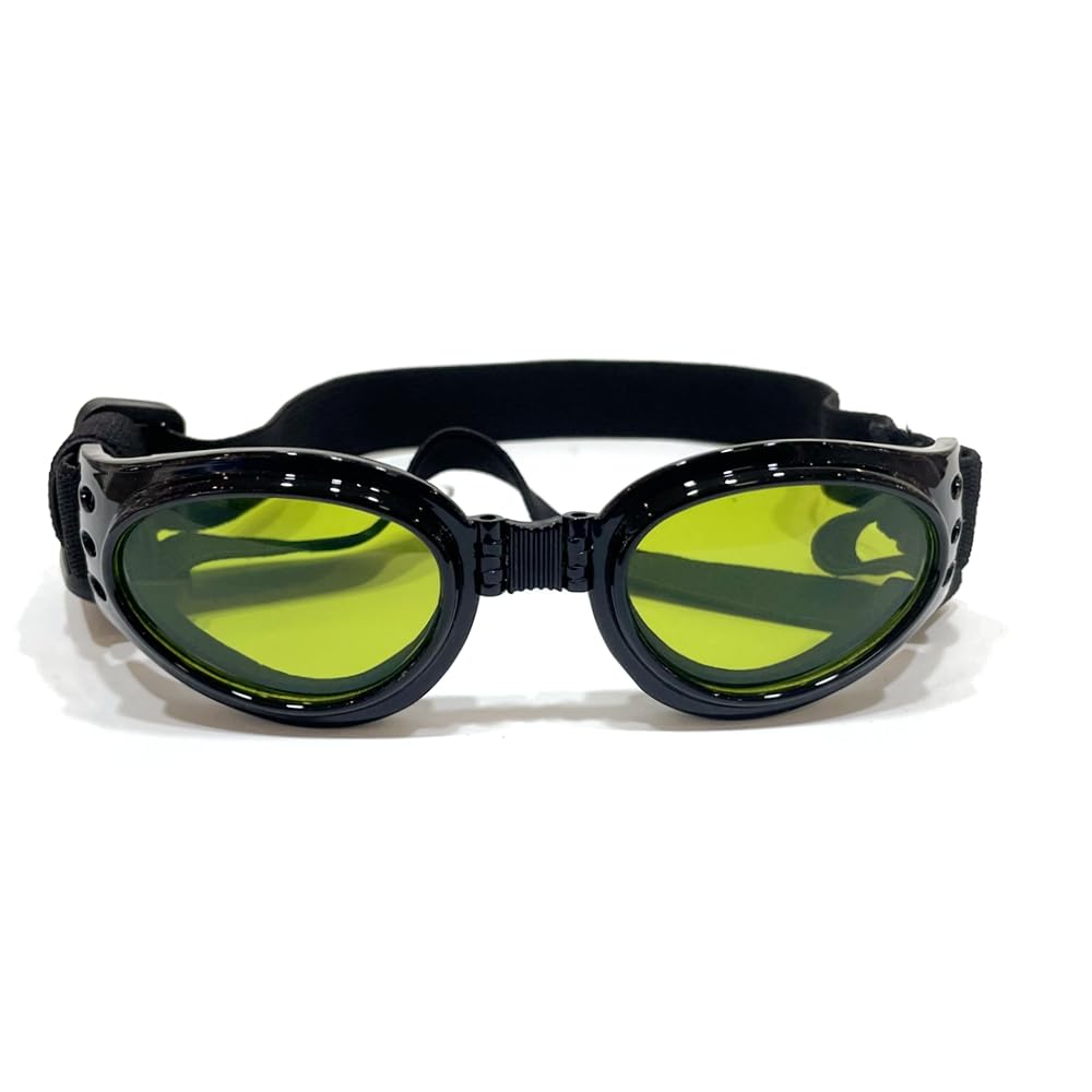 Foldable Pet Laser Safety Glasses Glare Protective Goggles 1064nm Dog Sunglasses UV400 Protection （Suitable for Pets 7.5kg-25kg）