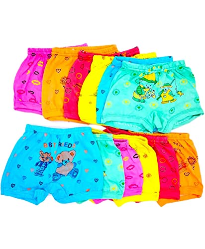 Image of BABY4U Kids /Baby Girls /Boys Cotton Panty /Panties Pure 100% Multicolored Blommers Children Assorted Coloured Frozen Printed Hipster Regular fit Undergarment Shorty