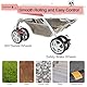 Joyfultails Hundewagen, Doppel-Haustier-Kinderwagen, faltbarer Kinderwagen für 2 Hunde und Katzen, Zweisitzer-Tragetasche, Twin Dog Walk Jogger, Reise-Haustierwagen mit Stauraum, Grau