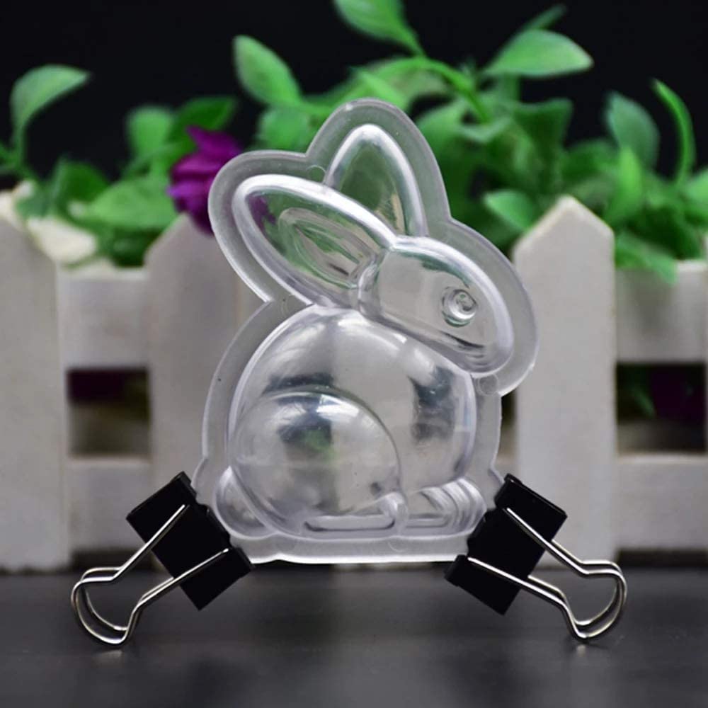 Kunye Stampo Per Cioccolato Pasquale 3D A Forma Di Coniglio - Stampo In Plastica Alimentare Per Dolci Fai Da Te, 14,5x28 Cm - 5