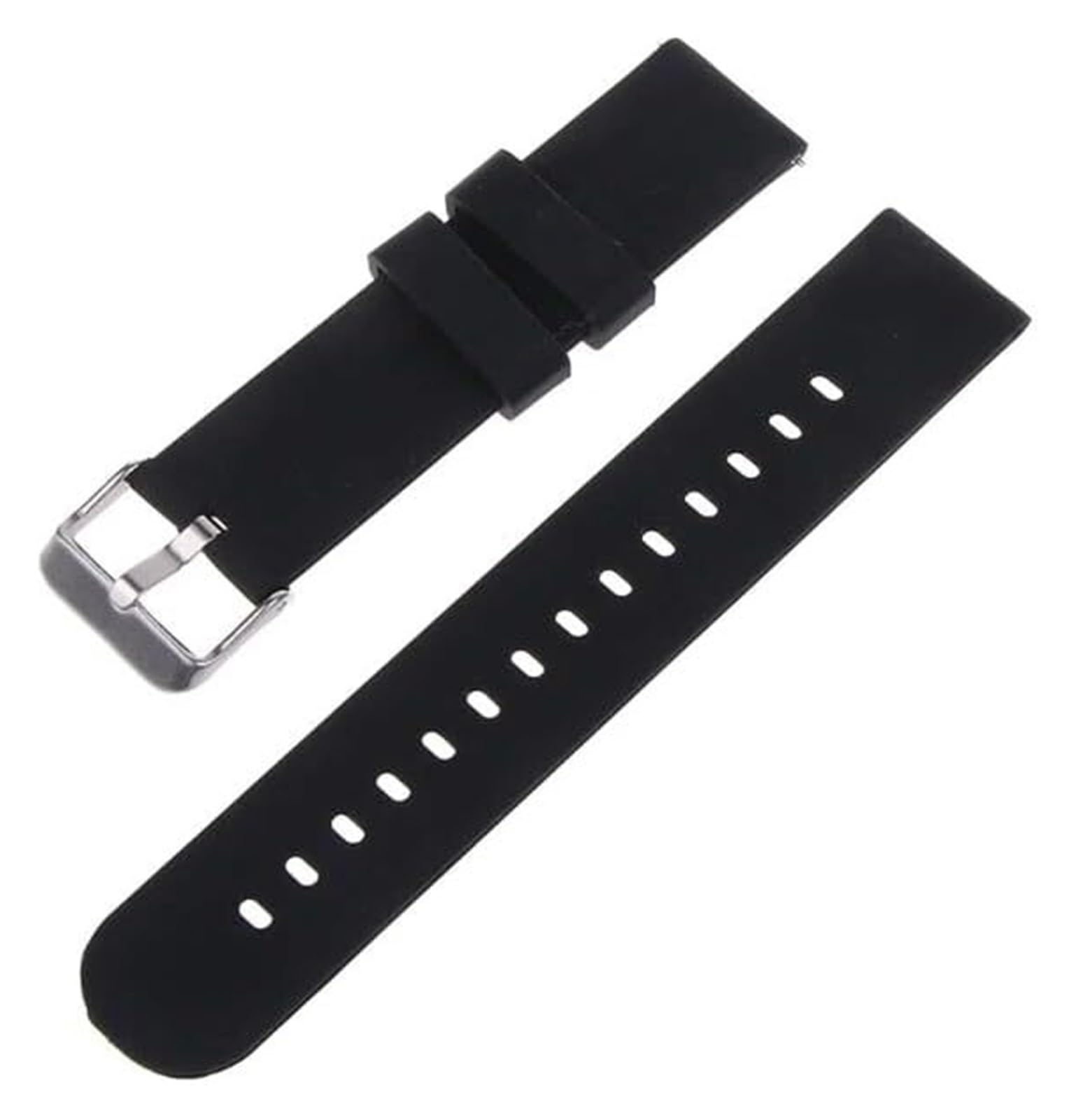 Bracelets en silicone avec boucle en acier inoxyda Bracelet en Silicone Bande de Silicone Souple 22mm/20mm Montre de Sport Universelle Bracelet Boucle-Bracelet Remplacer étanche à la Sueur Anti-Rayure