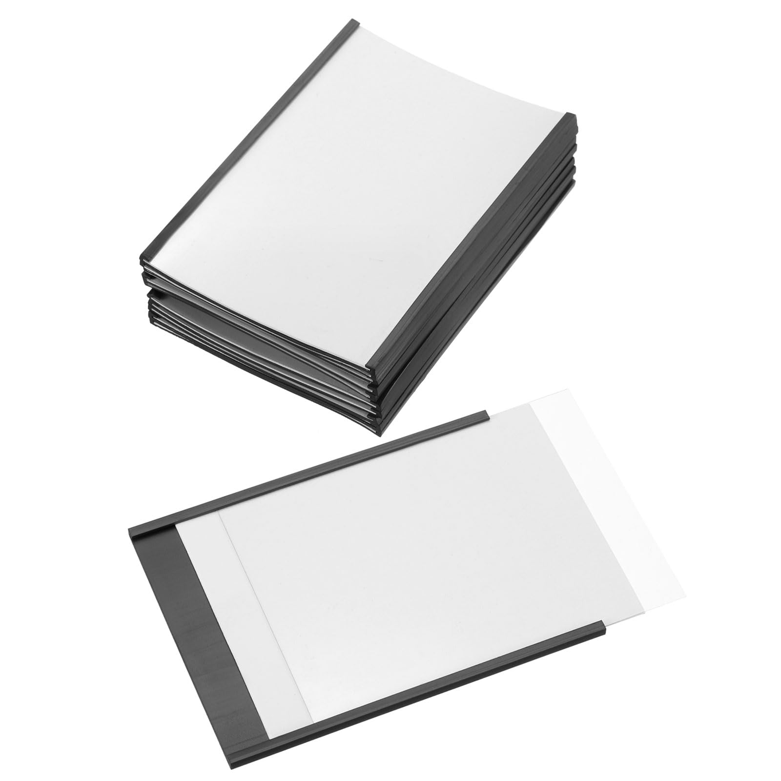 PATIKIL Magnetic Label Holder 4" x 3" with Paper Inserts