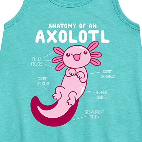 Instant Message - Anatomy of an Axolotl - Toddler and Youth Girls A-line Dress2