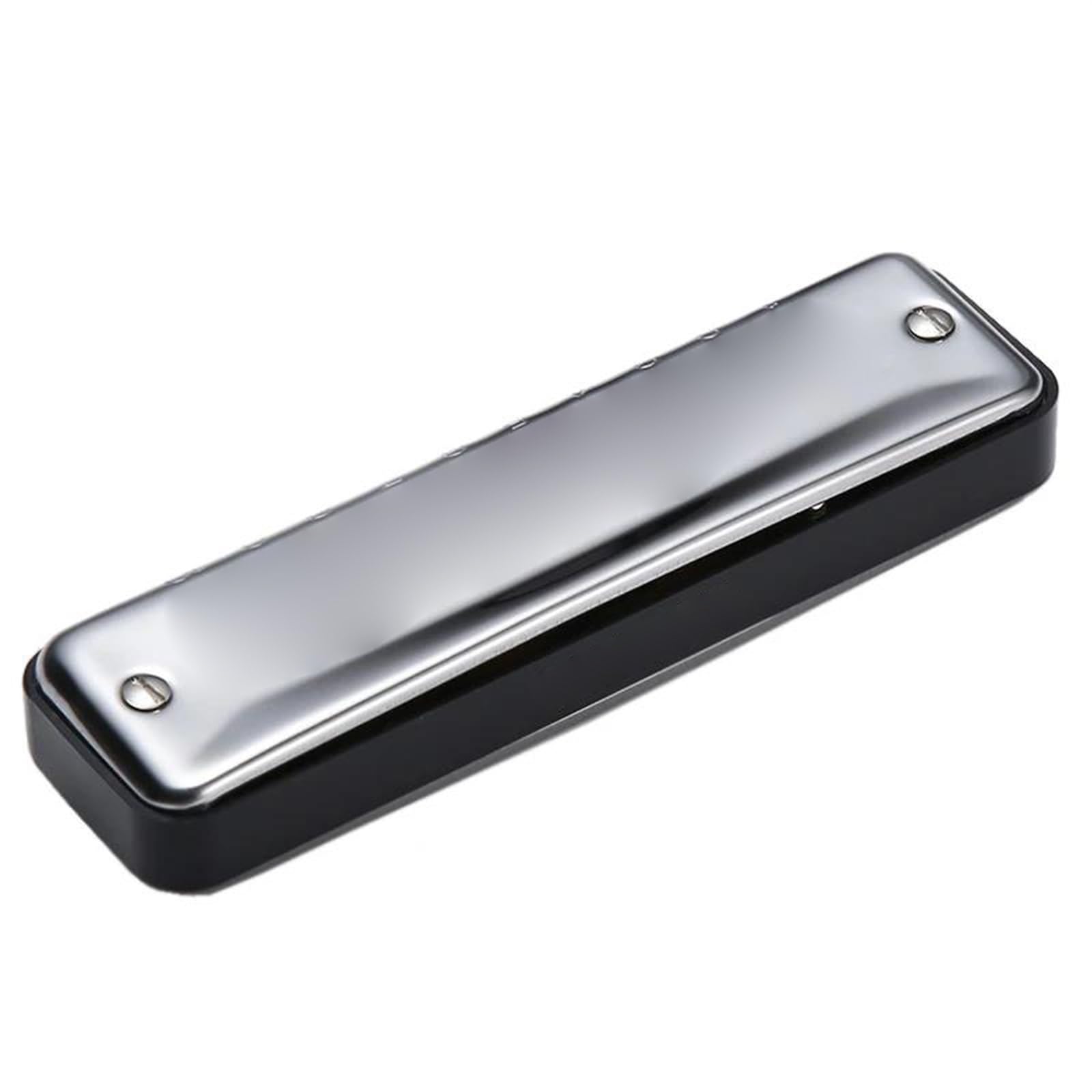 Harmonica Diatonique En Do 10 Trous Alnicov - Bleu Avec Étui Et Chiffon