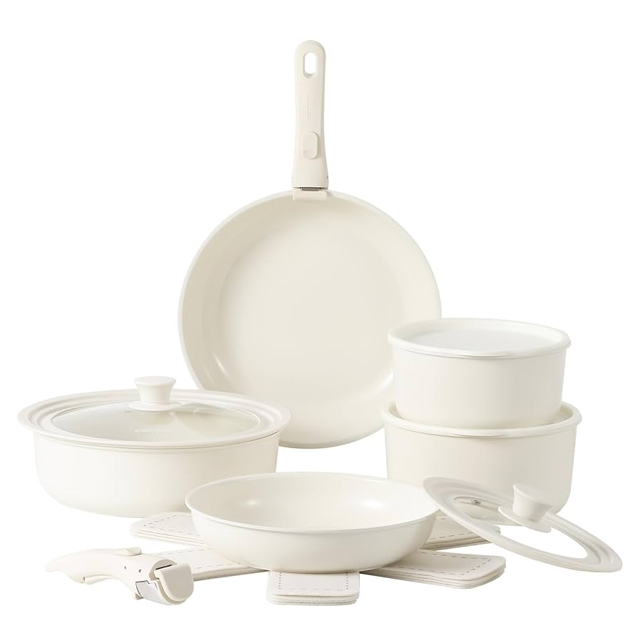 カローテ フライパン セット 15点 IH ガス火 オーブン対応 ベージュ カローテ フライパン セット 15点 IH ガス火 オーブン対応