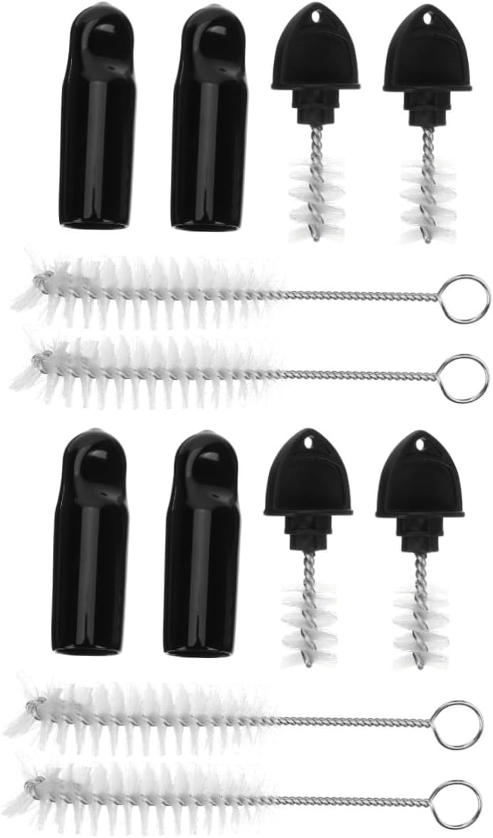 2sets Beer Faucet Caps and Covers Brush Kit Soft Sealing Tap Covers for Cleaning and Protecting Beer Taps Including and Brushes