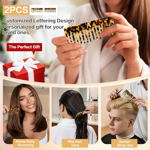 Auseibeely 2 Pack Peine Desenredante Grande para Cabello miniatura 6