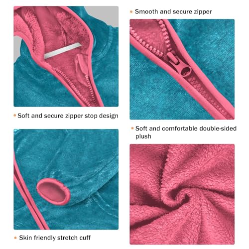 GuoChe Blue Texture Sherpa Jacket3