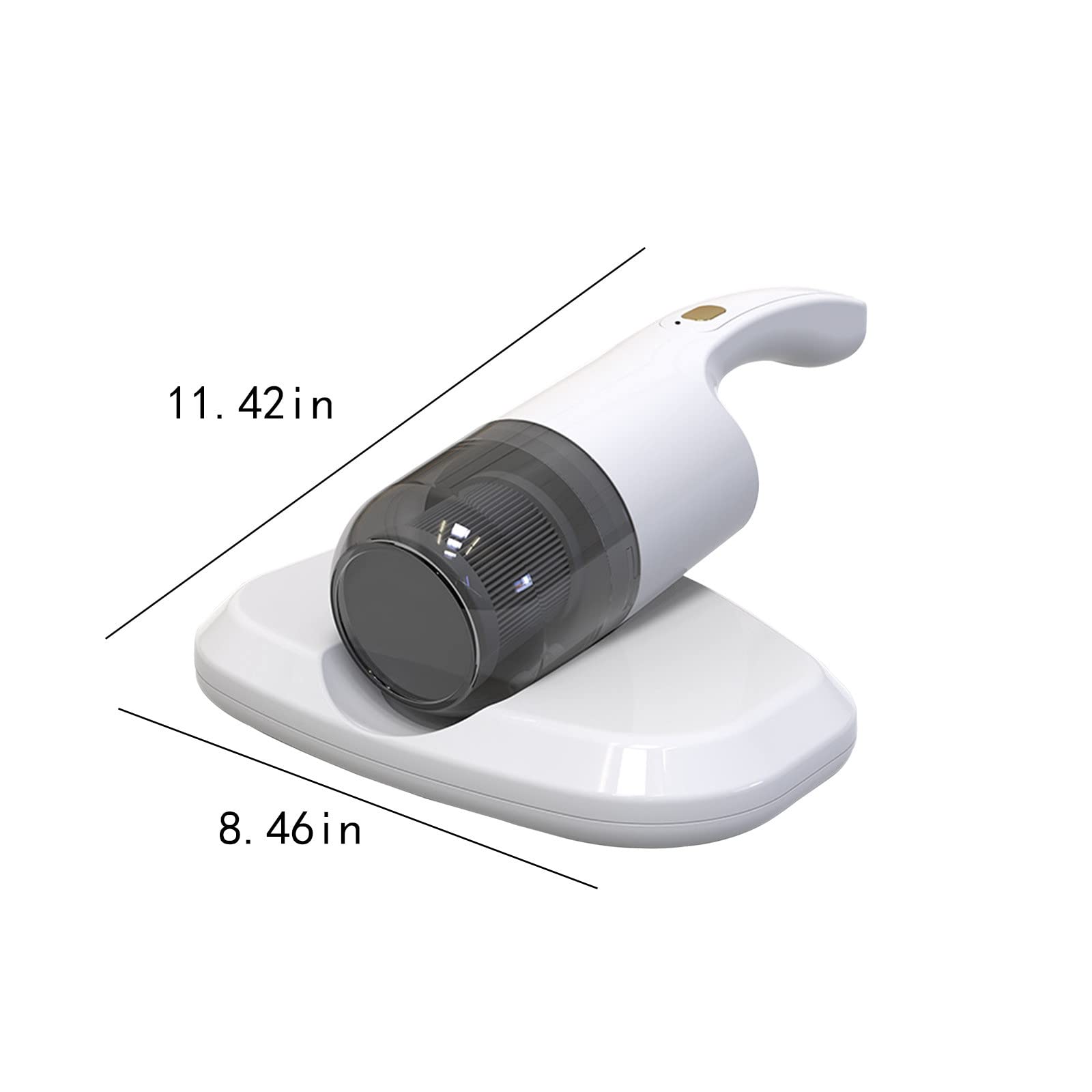 Aspiradora, Limpiador de Cama con 2 Modos, Aspiradora Du-St, Suciedad, Agitación de Alta Potencia, Pelo de Mascotas con 6000 Agitación por Minuto, Filtro Lavable, Ideal para Sofá, Cama, Alfo