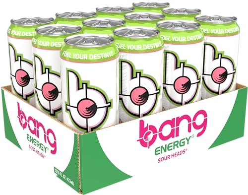 Image of Bang Energy Sour Heads, Sugar-Free Energy Drink, 16-Ounce
