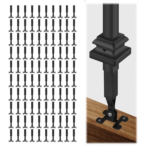 Conectores ajustables para balaustres de 1,27 cm contra desniveles