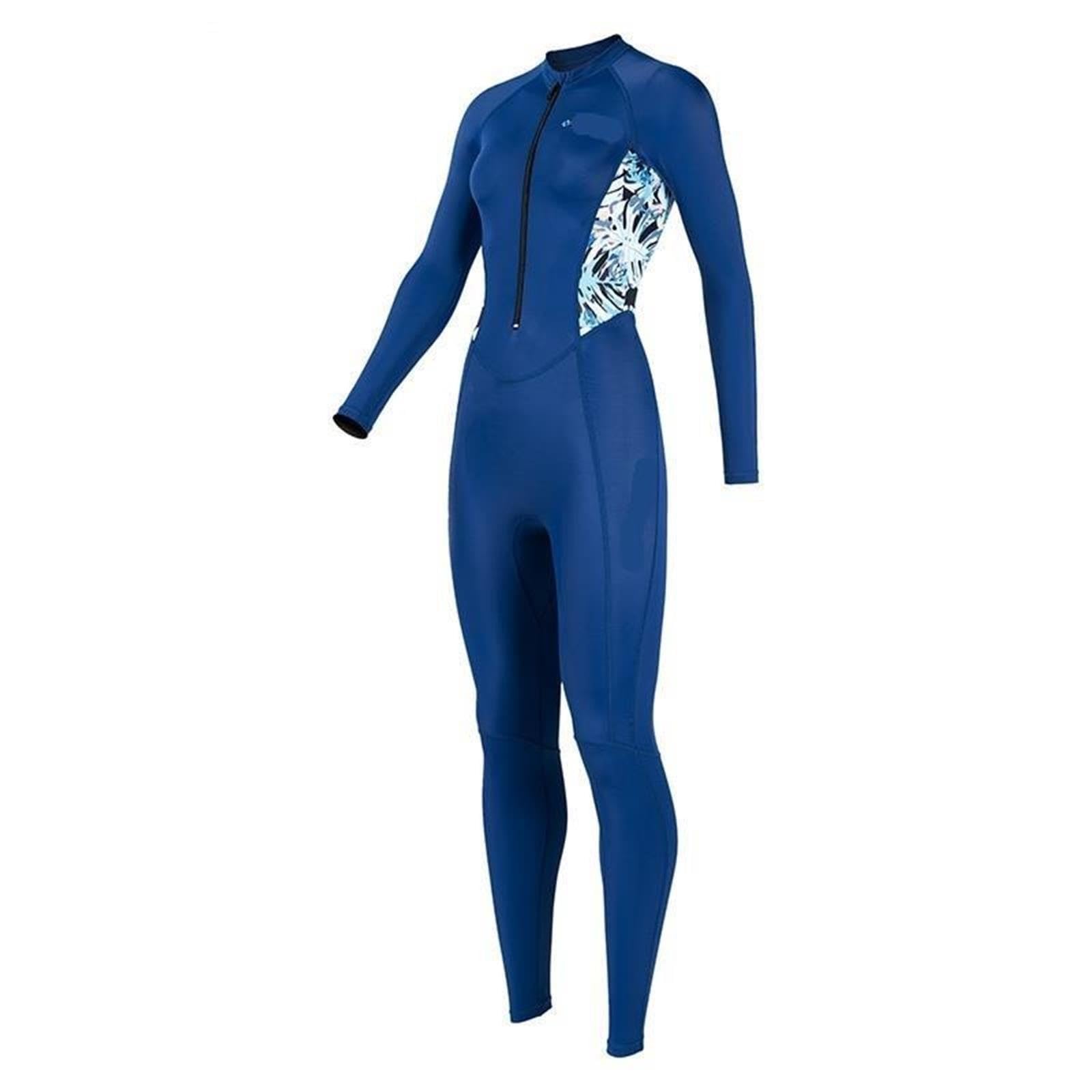 Rash Guard donna in un unico pezzo a maniche lunghe cerniera frontale