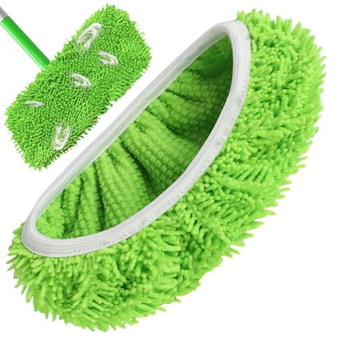 kivrimlarv Almohadillas reutilizables para fregona, paños de repuesto para azulejos de madera dura, limpieza de suelos en seco y húmedo, suministros para el hogar, hotel, apartamento, cocina, balcón