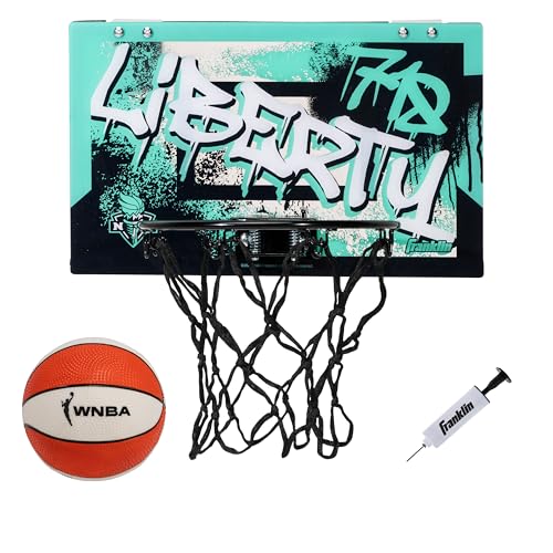 Franklin Sports WNBA Over the Door Basketball Hoop - New York Liberty - image 1