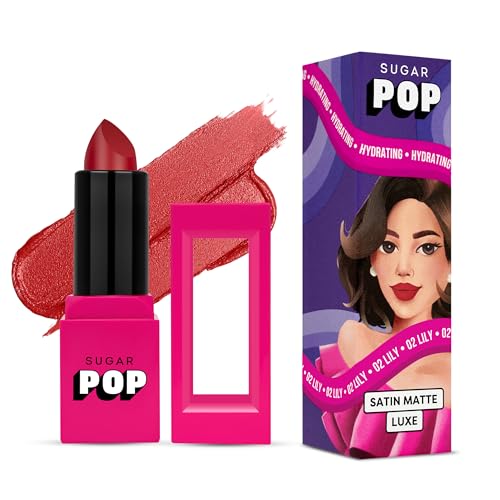 SUGAR POP Satin Matte Luxe | Castor Oil, Vitamin E & Hyaluronic Acid | Full coverage – 02 Lily