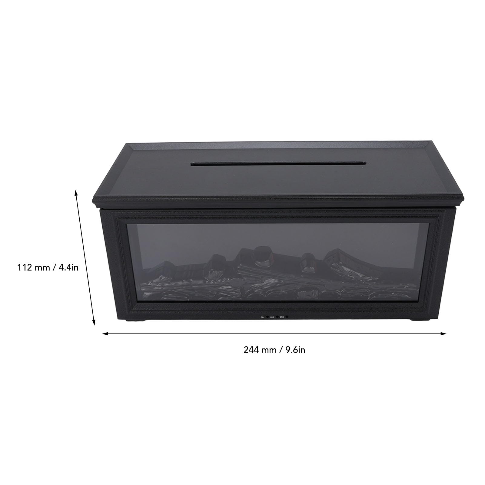 AUNMAS Diffusore di Aromaterapia per Camino, Diffusore di Oli Essenziali a Ultrasuoni da 280 Ml con Telecomando, 7 Luci Colorate e Spegnimento Automatico, Umidificatore per Casa, (BLACK)