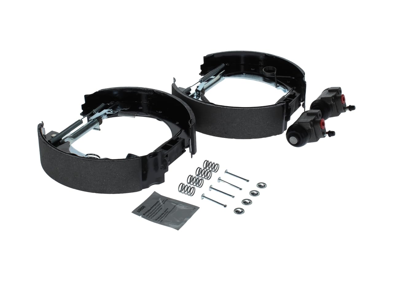 Bosch KS537 Kit Super Pro - Kit freno a tamburo posteriore - 1 set preassemblato, 2 cilindri freno a ruota, 4 ganasce freno