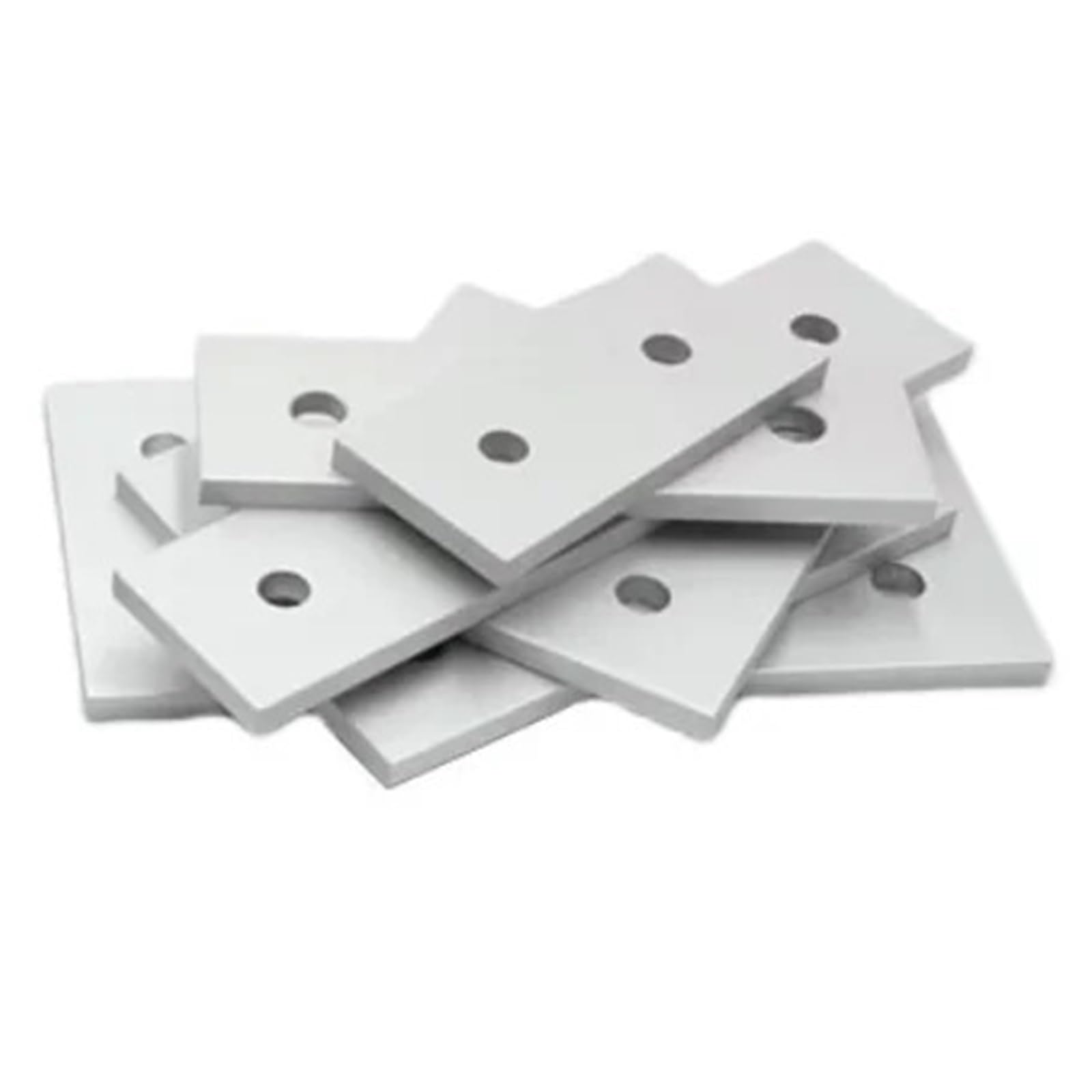 Zihdke Sliver 20Pcs Manufacturer Joining Strip L Shape Plate Fastener Connector For Repairing(Sliver)