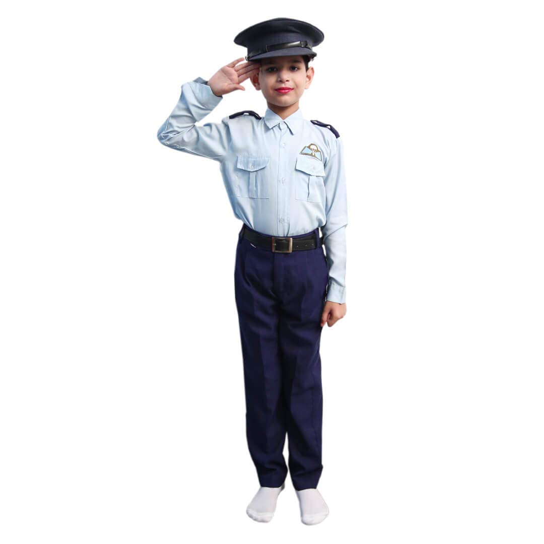 ITSMYCOSTUME Indian Air Force Officer Profession Community Helper Kids Fancy Dress Costume - (Material: Terricot) Size 8-9 Years (B0845TMFW6) Amazon Price History, Amazon Price Tracker