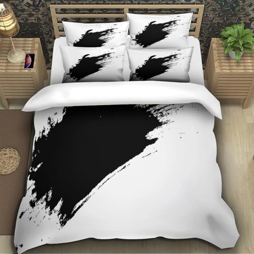 Parure de lit microfibre résistante 3D housse de couette super king 260x220 - 5