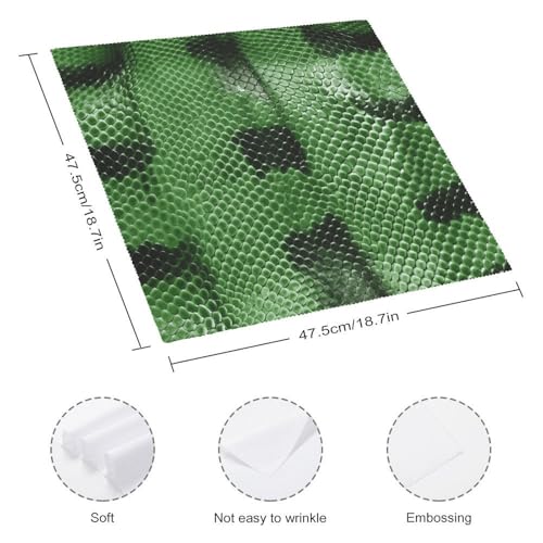 Servilletas de Tela Cuadradas Estilo Verde 18.7 in Paquete x2 miniatura 2