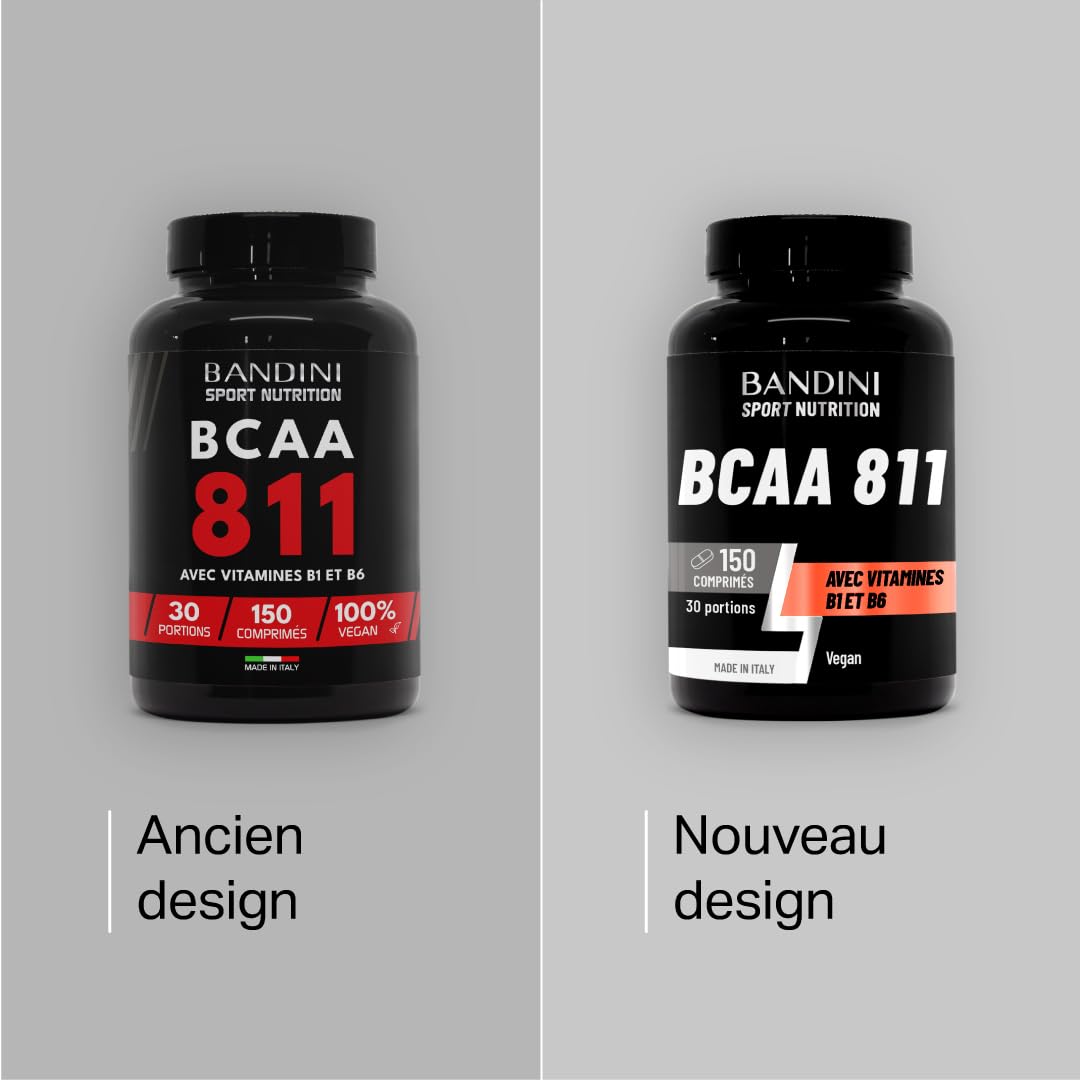 BCAA 2:1:1 En Poudre Bandini 400g - Acides Aminés Ramifiés, Saveur Orange, Fabriqué En Italie