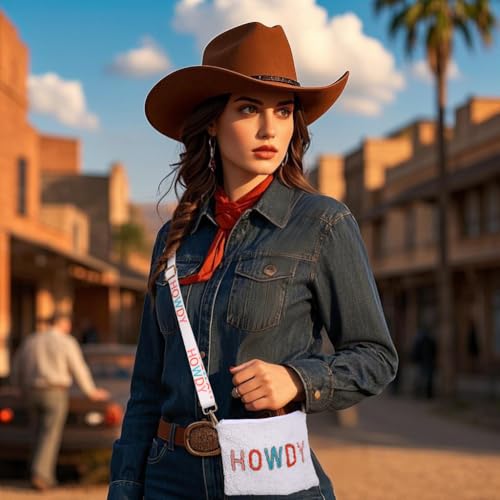 Western Purse for Women Beaded HOWDY Crossbody Purse Cowboy Boot Hat Shoulder Bag Rodeo Bachelorette Party Favors2