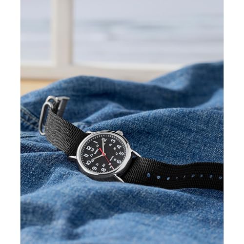Image of TIMEX Weekender Classic Black Round Dial Analog Unisex's Watch - T2N647UJ