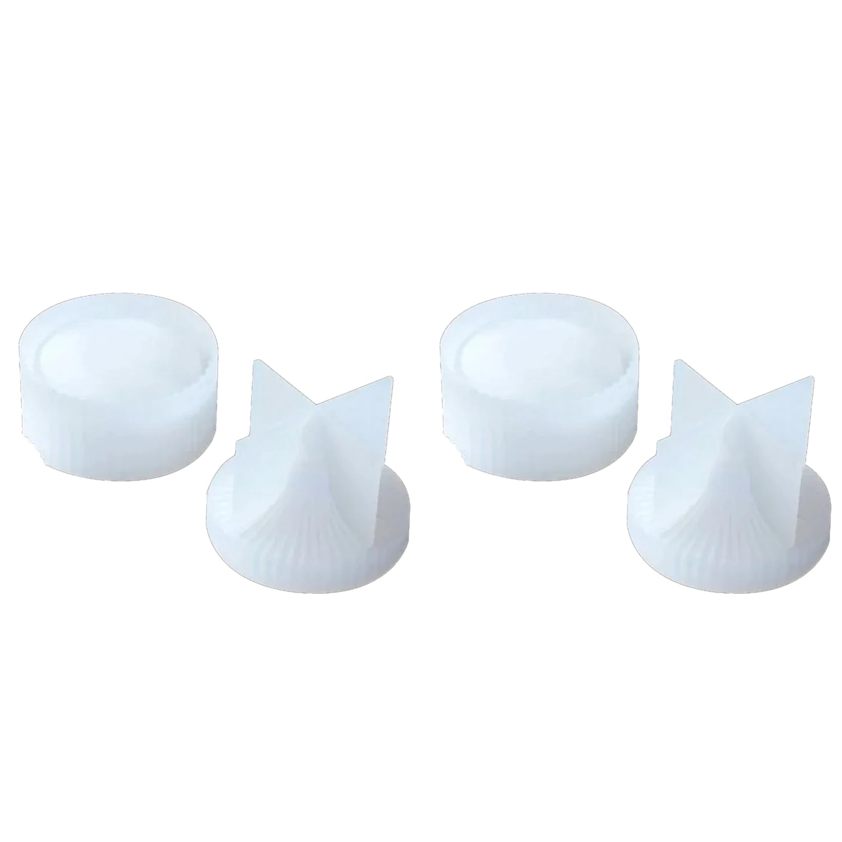 Aundhegrtt 2X Gypsum Candle Cup Silicone Mold DIY Cement Concrete Vase Mold Handmade Epoxy Resin Storage Box Ornaments