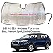 YelloPro Custom Fit Automotive Reflective Front Windshield Sunshade Accessories UV Reflector Sun Protection for 2019 2020 Subaru Forester Base, Premium, Sport, Limited Crossover