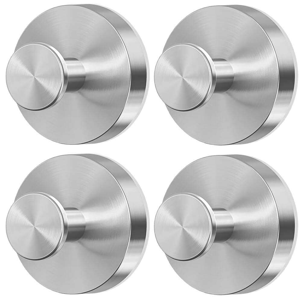 UDSKNV[KSL Robe,Towel Holder for Shower- Stainless Steel Suction Cup Hooks, No Drill Removable Hanger, Punch-Free Design