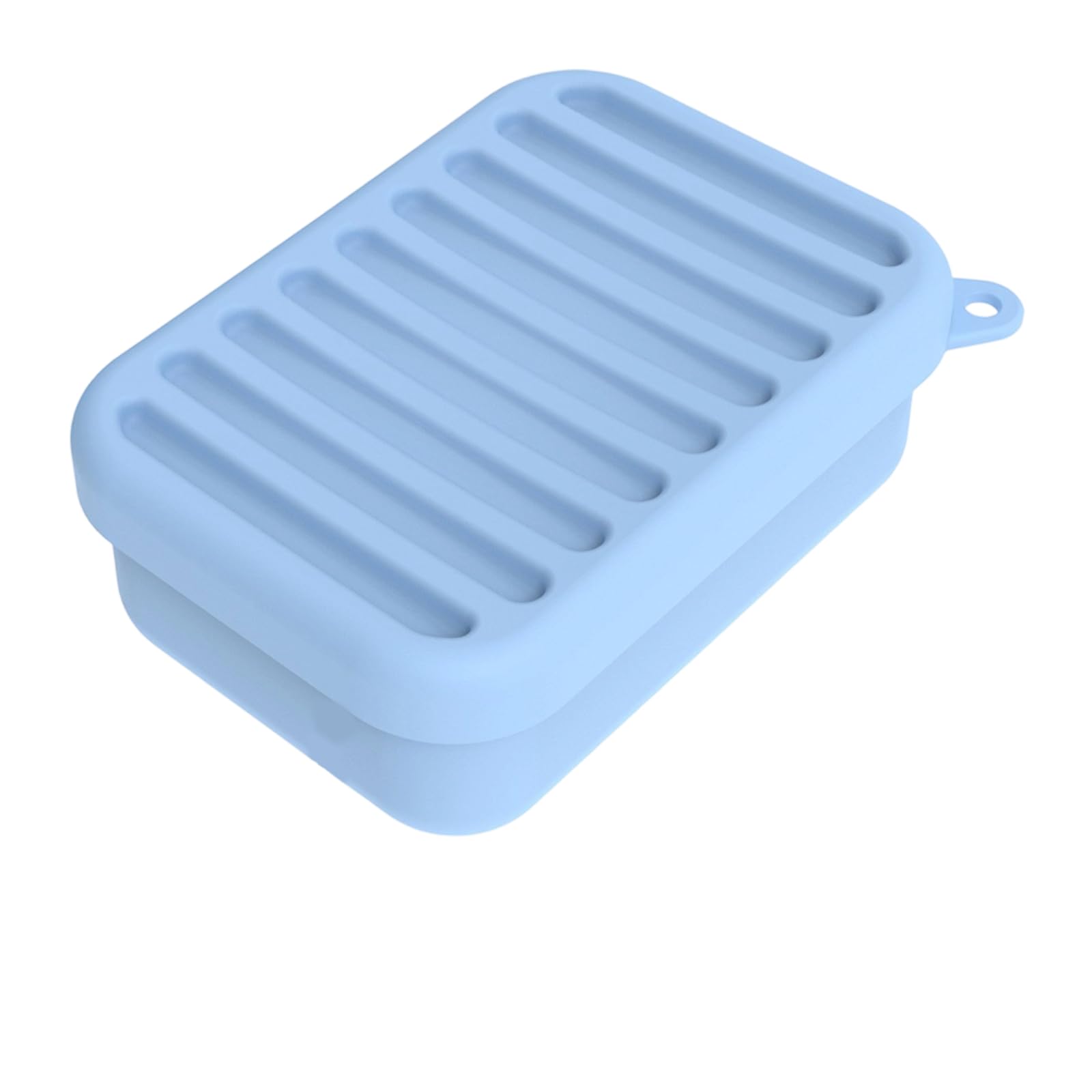 Xjdzineq Portable Silicone Soap Case Compacts Dustproof Container with Lid and Drainage Layer for Dorms Bathroom Sink Countertop Portable Soap Container with Drainage