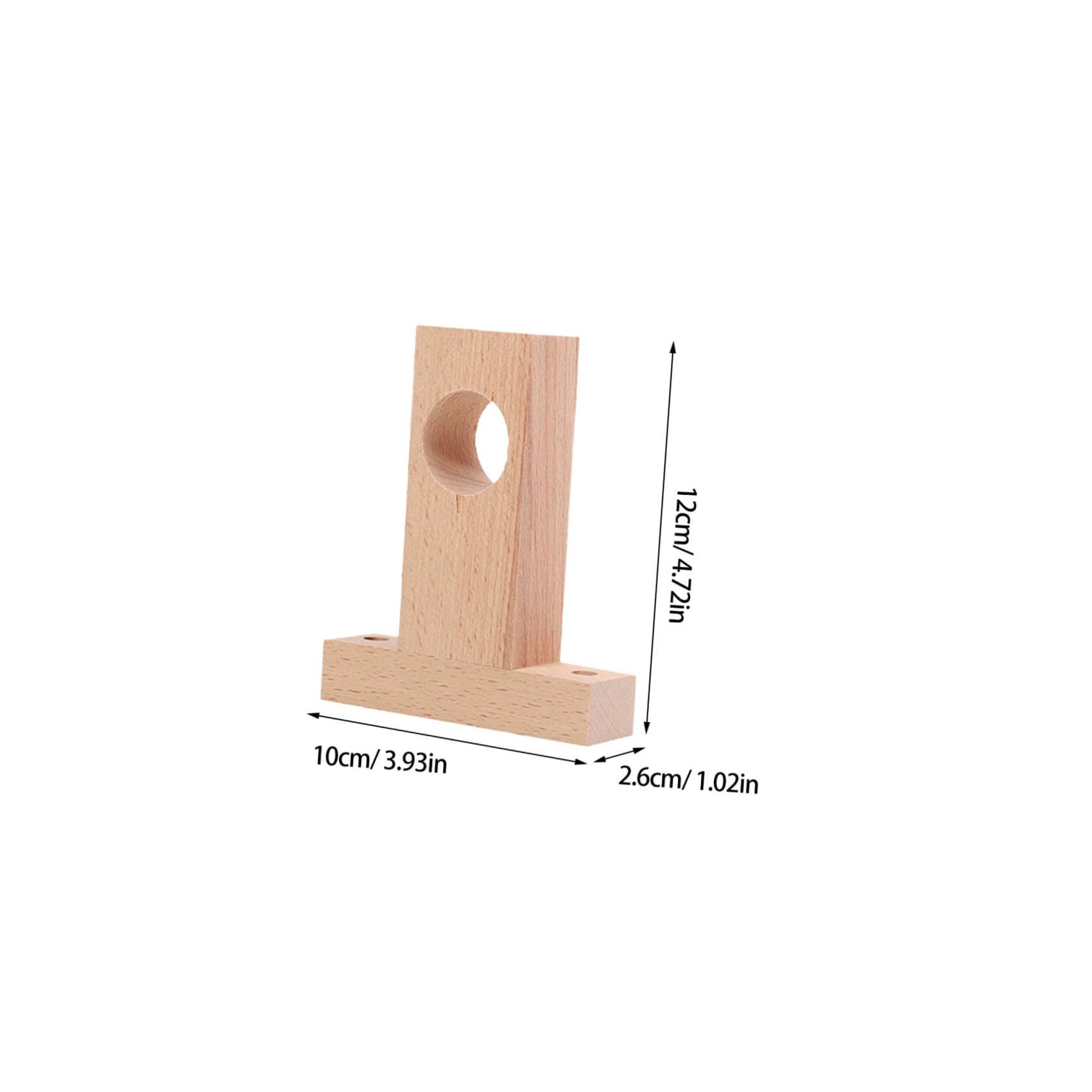 SOLUSTRE Supporti per Asta per Tende in Legno 4 Pezzi 2,5 Cm e 3 Cm, Staffe per Bastoni da Parete Elevata capacità Portante per Soggiorno e Camera da Letto