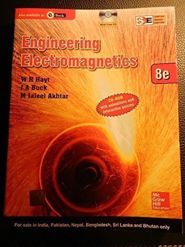 Engineering Electromagnetics (SIE) 9339203275 Book Cover