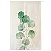 Icegrey Noren Tenda Giapponese della Porta Tappezzeria Tenda per Porta Finestra con Barre di Tensione in Lino Foglie Tropicali 80 x 120 cm