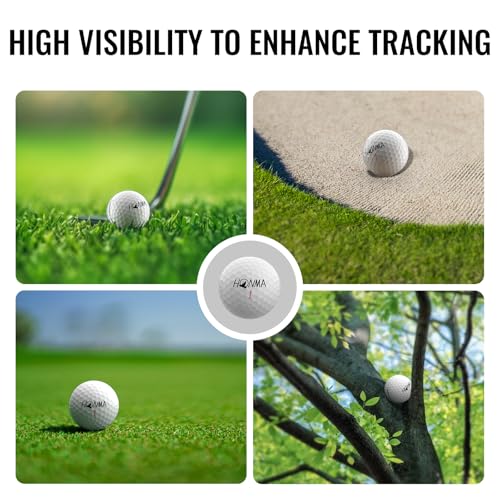Image of Honma TW-X /S Golf Balls,3-Piece Cast Urethane Cover,Precision Spin Control & Long Distance,Tour Level Golfballs with Soft Feel for Moderate to Fast Swing Speeds Golfer,1 Dozen