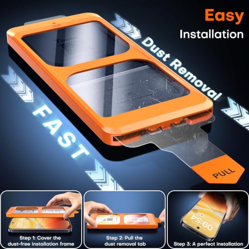 Image of TOCOL for Google Pixel 11 Pro XL Screen Protector | Easy Installation Bubble-Free, 9H+ Tempered Glass, 12FT Military Grade Shatterproof, Anti-Scratch, Case Friendly HD 2 Pack