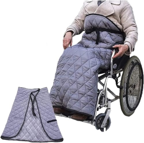 Wheelchair Blankets,Winter Wheelchair Warm Blanket, Waterproof Fleece Lining Comfortable Aldult Keep Warm Windproof Lower Body Leg Cozy Cover for The Elderly Disabl
