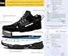 SROTER Steel Toe Cap Boots Men Women Work Boots Waterproof Safety Trainers Lightweight Safety Shoes Non-Slip, Black, 11 UK #1