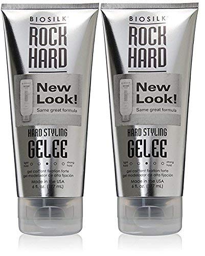 Biosilk Rock Hard Hair Styling Gelee 6 OZ (Pack of 2)