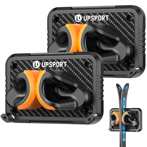 UPSPORT Ski Rack 2Pack, Ski/Snowboard Wall Mount,...