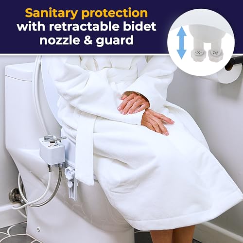 Image of Drive Medical PreserveTech Raised Toilet Seat with Bidet, Adjustable Temp